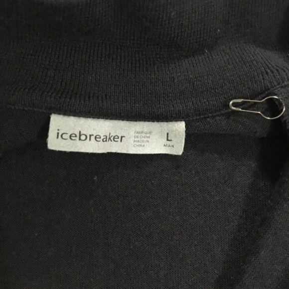EUC Icebreaker Men’s L 1/4 Zip Thumb holes - Picture 6 of 13